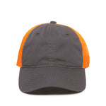 One Size Charcoal/Neon Orange Outdoor Cap FWT-130 