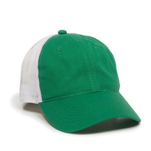 One Size Kelly/White Outdoor Cap FWT-130 