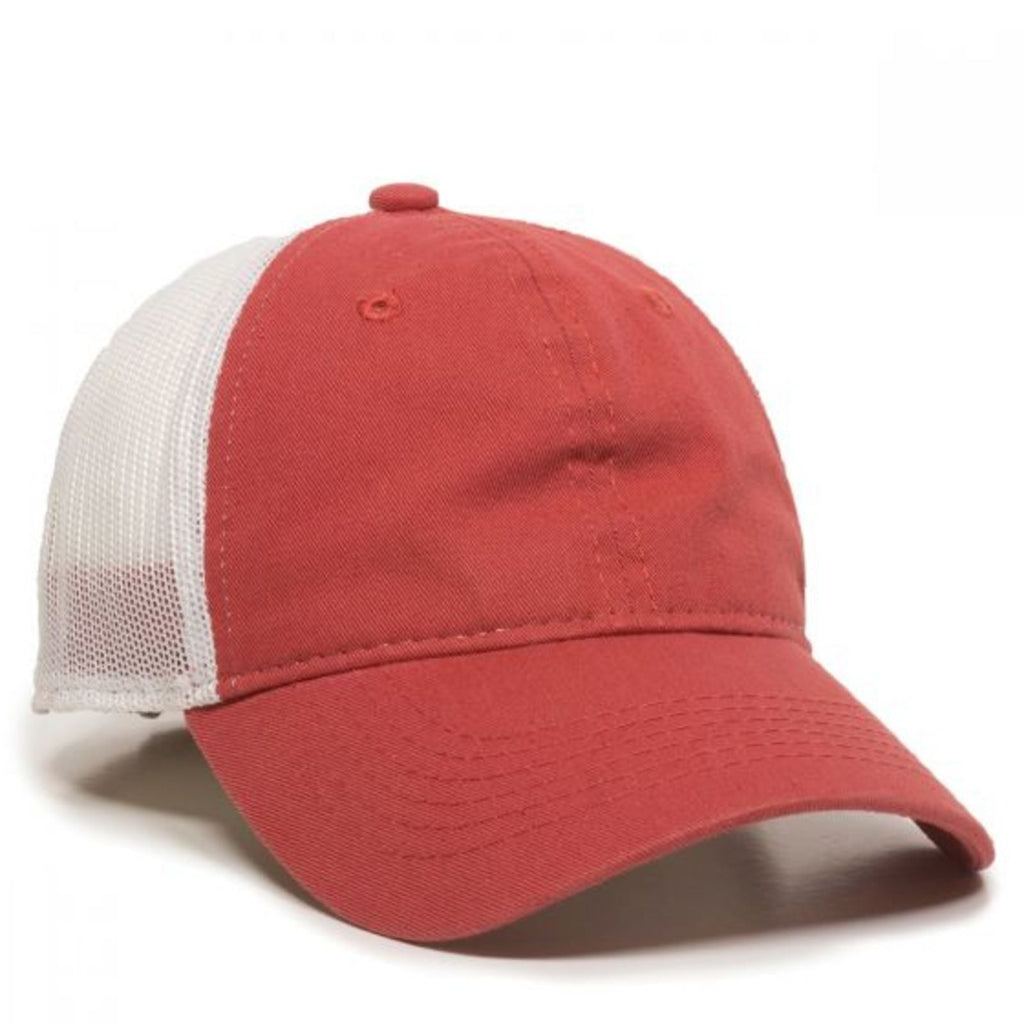 One Size Nantucket Red/White Outdoor Cap FWT-130 