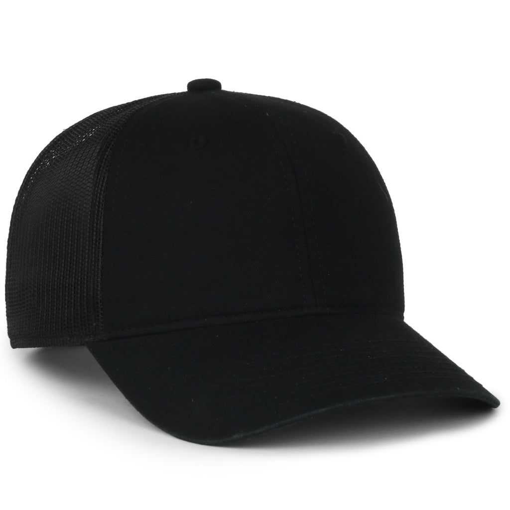 One Size Black/Black Outdoor Cap FWT-130SB 