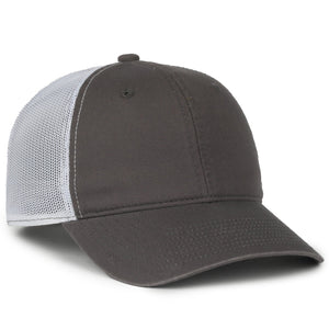 One Size Charcoal/White Outdoor Cap FWT-130SB 