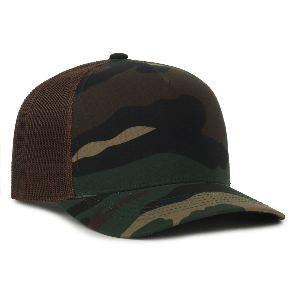 One Size Woodland/Brown Outdoor Cap GC101M 