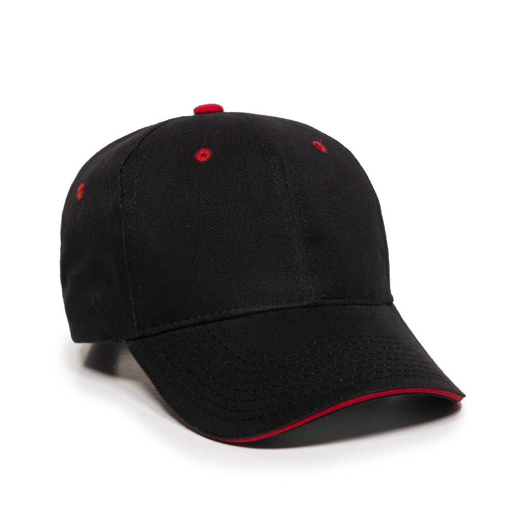 One Size Black/Red Outdoor Cap GL-845 