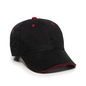 One Size Black/Red Outdoor Cap GL-845 