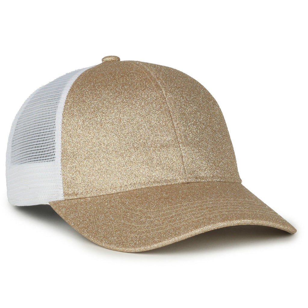 One Size Gold/White Outdoor Cap OCGLTR 