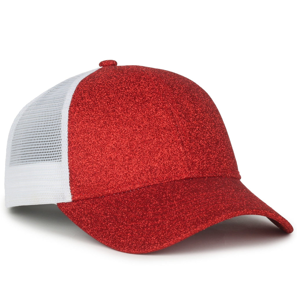 One Size Ruby/White Outdoor Cap OCGLTR 