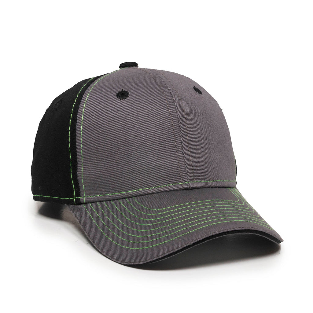 One Size Charcoal/Black Outdoor Cap GWT-101 