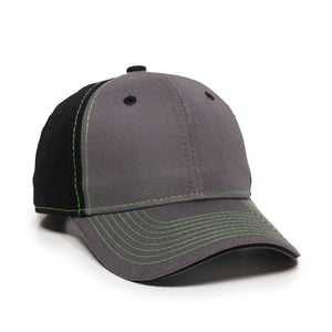 One Size Charcoal/Black Outdoor Cap GWT-101 