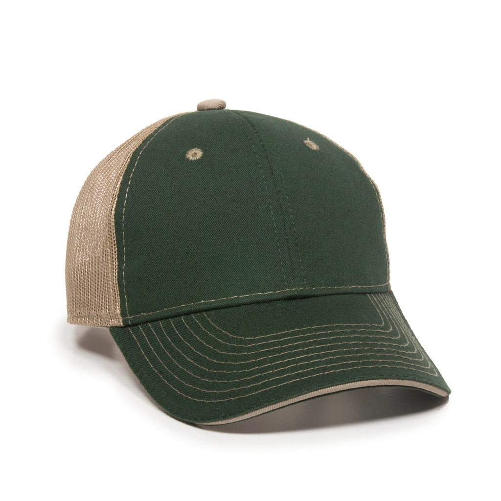 One Size Dark Green/Khaki Outdoor Cap GWT-101 