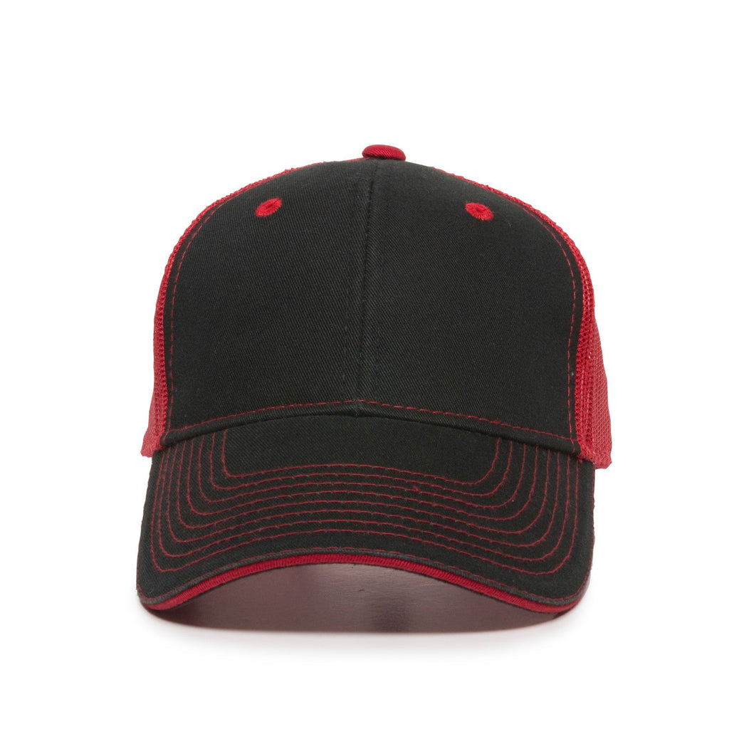 One Size Black/Red Outdoor Cap GWT-101M 