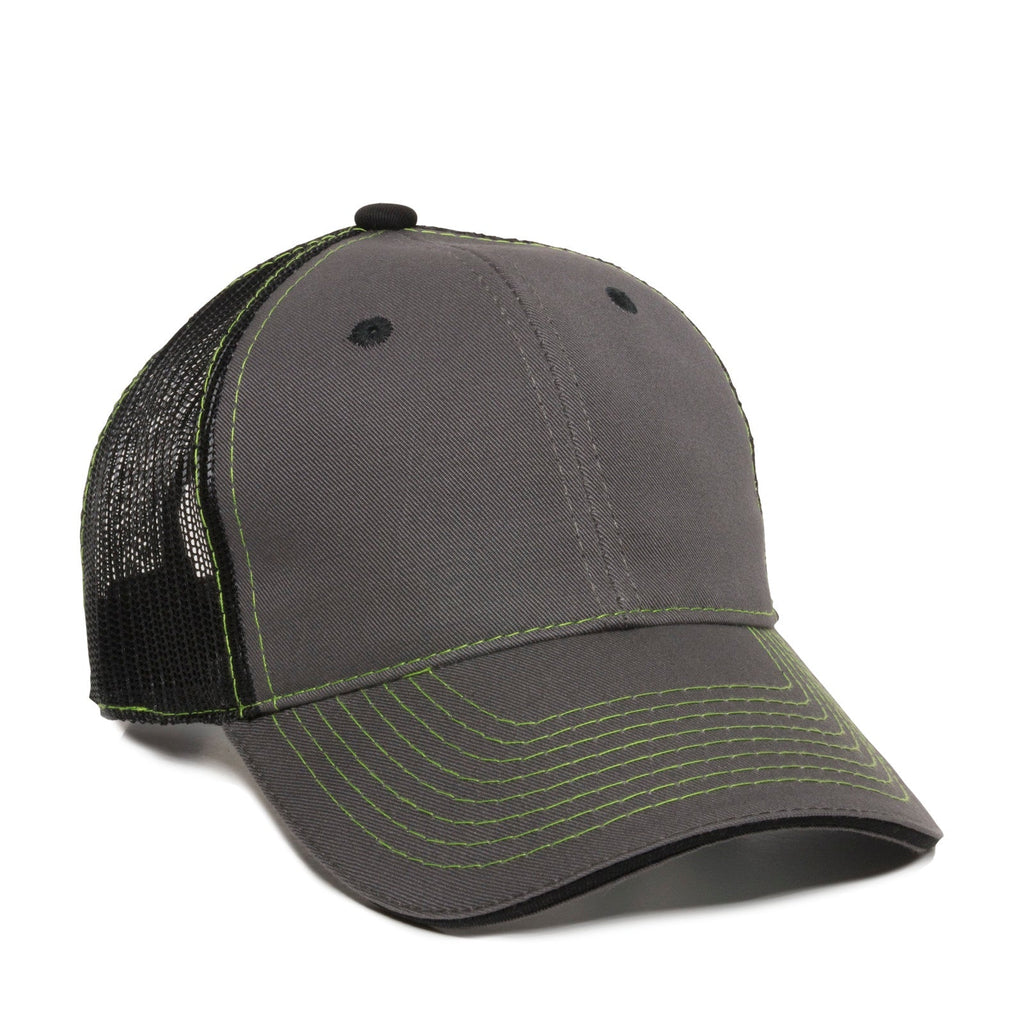 One Size Charcoal/Black Outdoor Cap GWT-101M 