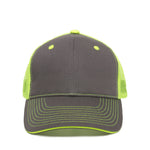One Size Charcoal/Neon Yellow Outdoor Cap GWT-101M 