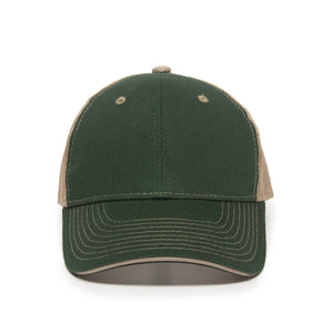 One Size Dark Green/Khaki Outdoor Cap GWT-101M 
