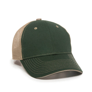 One Size Dark Green/Khaki Outdoor Cap GWT-101M 