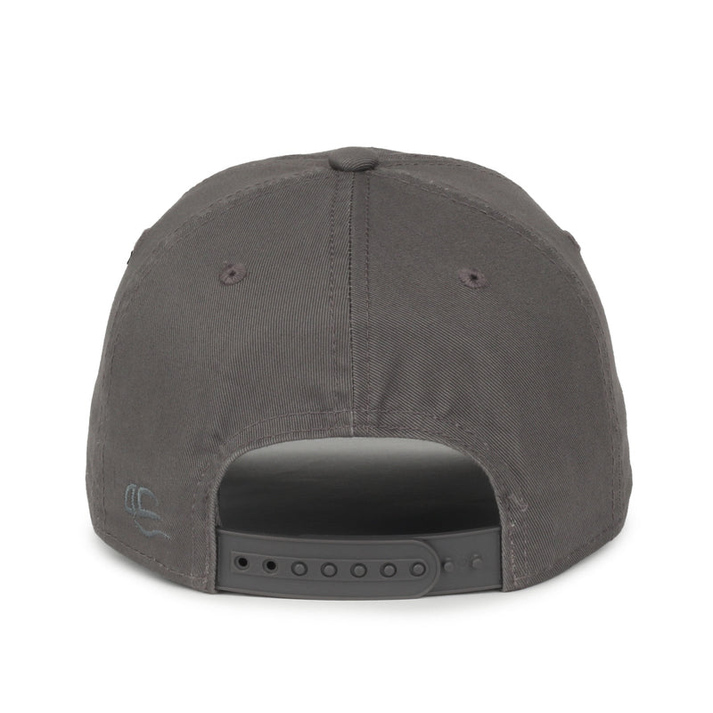Snap Button Dad Cap Outdoor Cap GWT-SB Garment Washed Snap Back Dad Cap (Charcoal ...