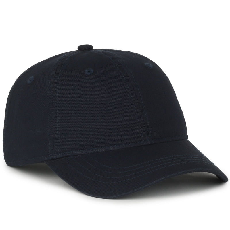 Snap Button Dad Cap Outdoor Cap GWT-SB Garment Washed Snap Back Dad Cap (True Navy ...