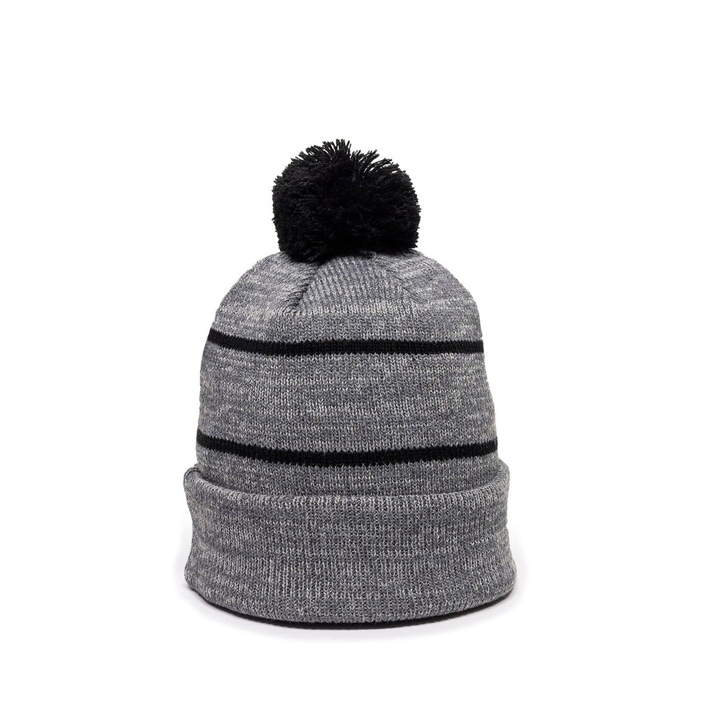 One Size Heathered Grey/Black Outdoor Cap KNF-100 