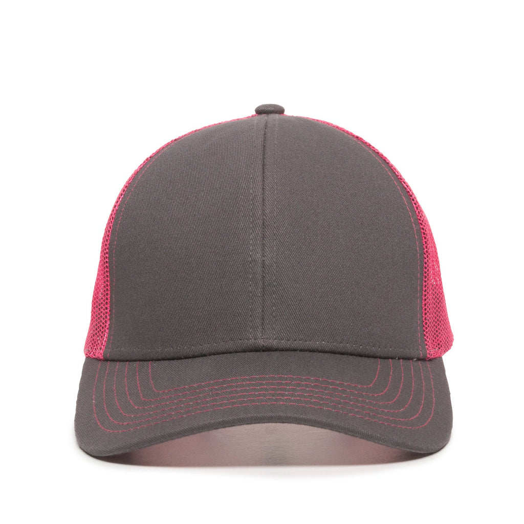 One Size Charcoal/Fuchsia Outdoor Cap MBW-600 