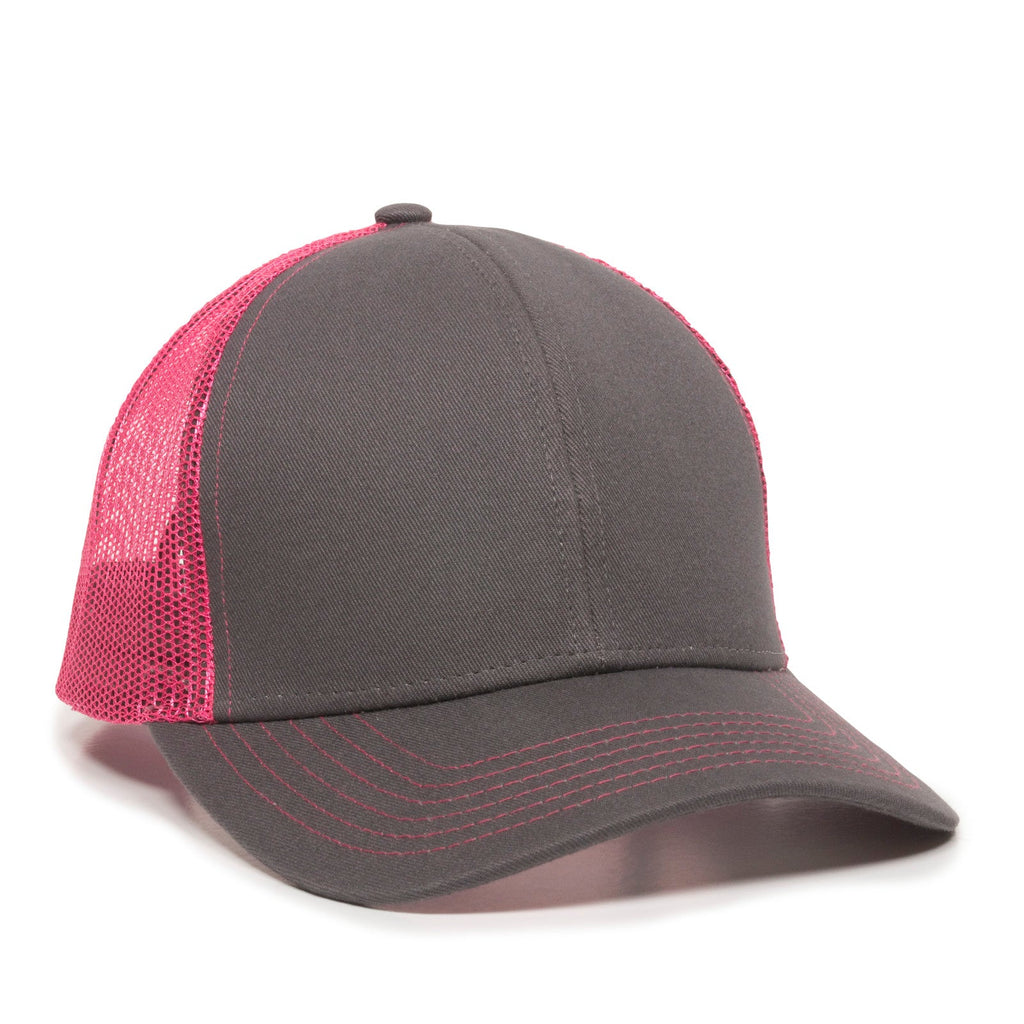 One Size Charcoal/Fuchsia Outdoor Cap MBW-600 