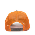 One Size Charcoal/Neon Orange Outdoor Cap MBW-600 