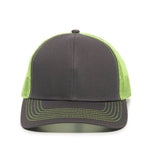 One Size Charcoal/Neon Yellow Outdoor Cap MBW-600 