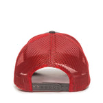 One Size Charcoal/Red Outdoor Cap MBW-600 
