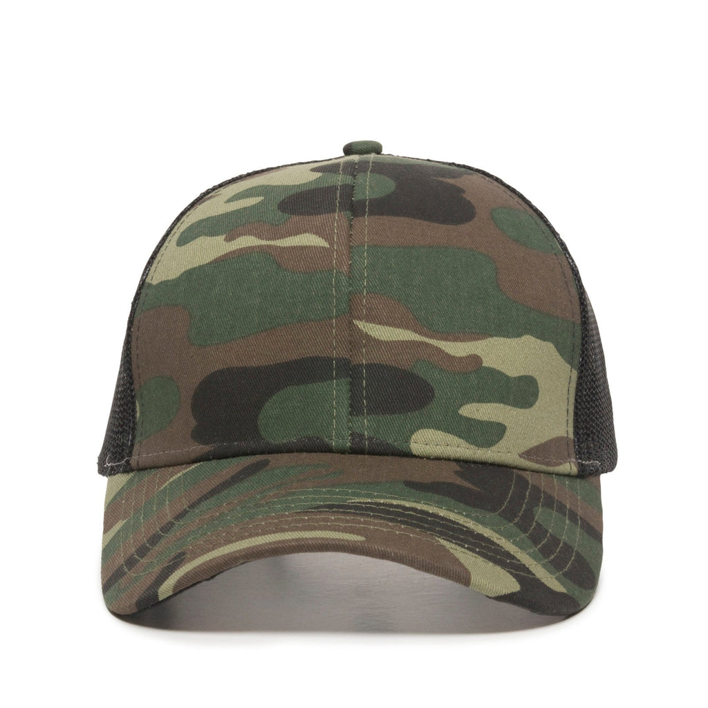One Size Generic Camo/Black Outdoor Cap MBW-600 