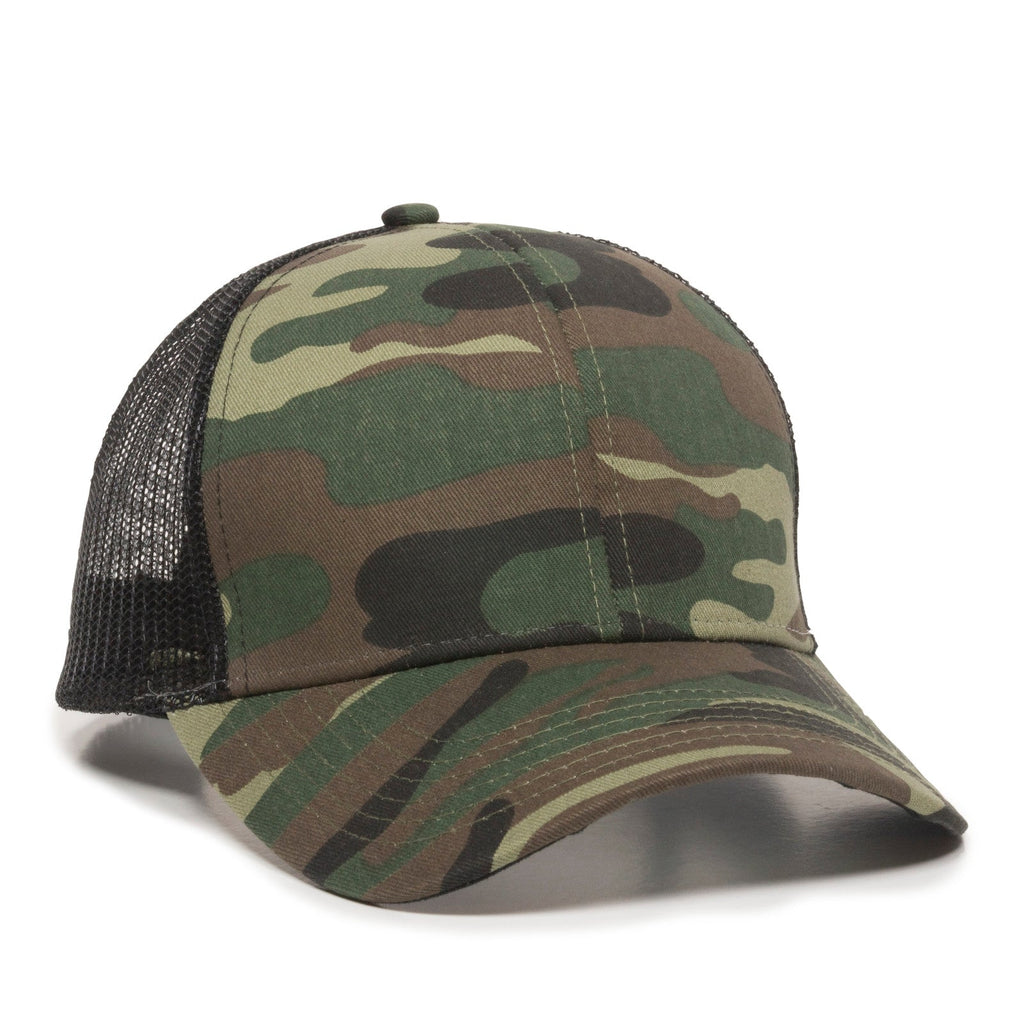 One Size Generic Camo/Black Outdoor Cap MBW-600 