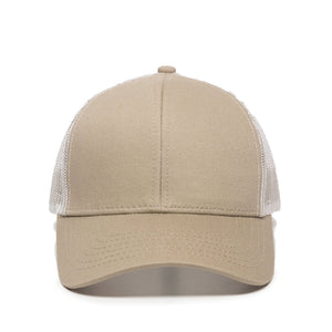 One Size Khaki/White Outdoor Cap MBW-600 