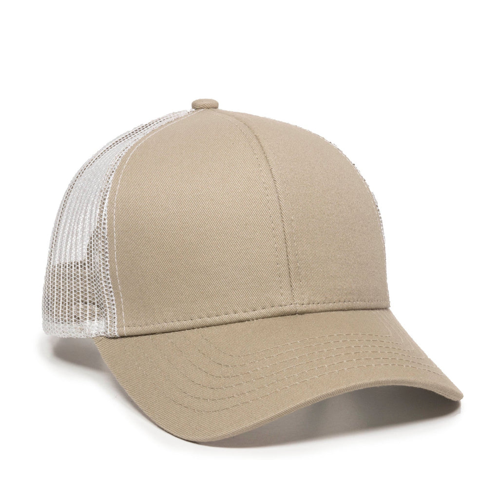 One Size Khaki/White Outdoor Cap MBW-600 