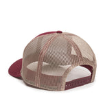 One Size Maroon/Khaki Outdoor Cap MBW-600 