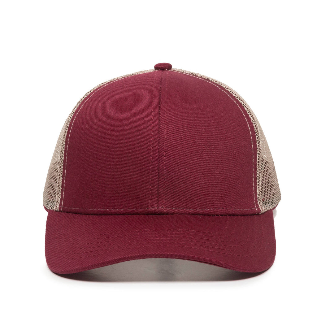 One Size Maroon/Khaki Outdoor Cap MBW-600 