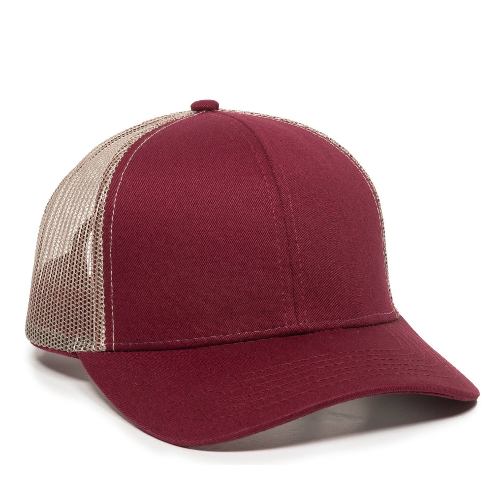 One Size Maroon/Khaki Outdoor Cap MBW-600 