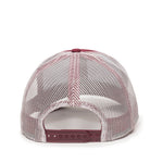 One Size Maroon/White Outdoor Cap MBW-600