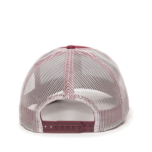 One Size Maroon/White Outdoor Cap MBW-600 