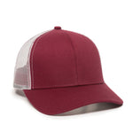 One Size Maroon/White Outdoor Cap MBW-600