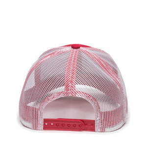 One Size Red/White Outdoor Cap MBW-600 