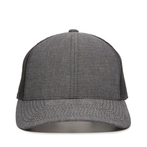 One Size Heathered Black/Black Outdoor Cap MBW-800CB 