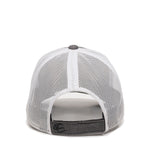 One Size Heathered Black/White Outdoor Cap MBW-800CB