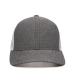 One Size Heathered Black/White Outdoor Cap MBW-800CB 