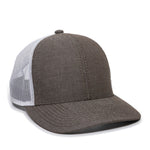 One Size Heathered Brown/White Outdoor Cap MBW-800CB