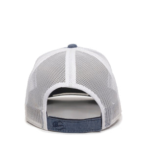 One Size Heathered Navy/White Outdoor Cap MBW-800CB 