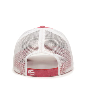 One Size Heathered Red/White Outdoor Cap MBW-800CB 