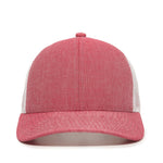 One Size Heathered Red/White Outdoor Cap MBW-800CB 