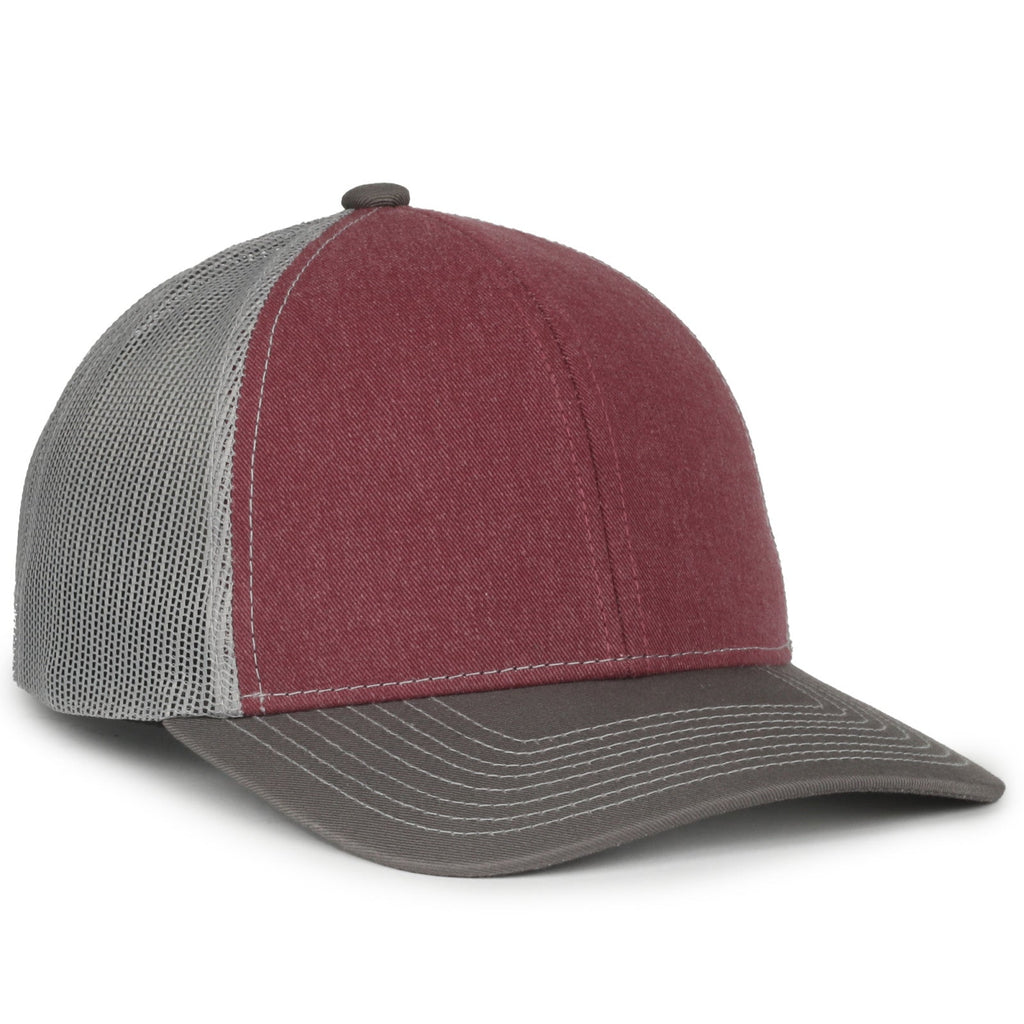 One Size Cardinal/Light Grey/Charcoal Outdoor Cap PDT20M 