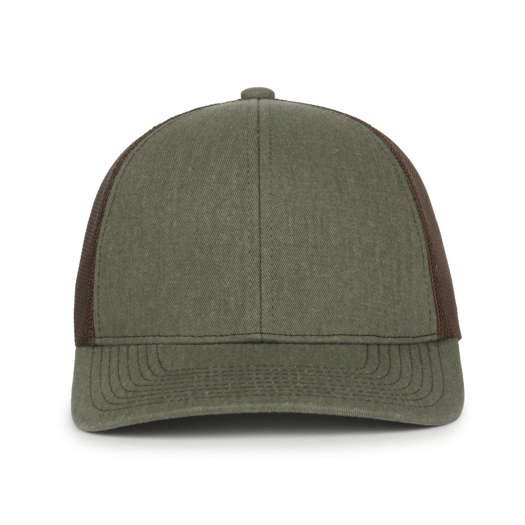 One Size Olive/Brown Outdoor Cap PDT20M 