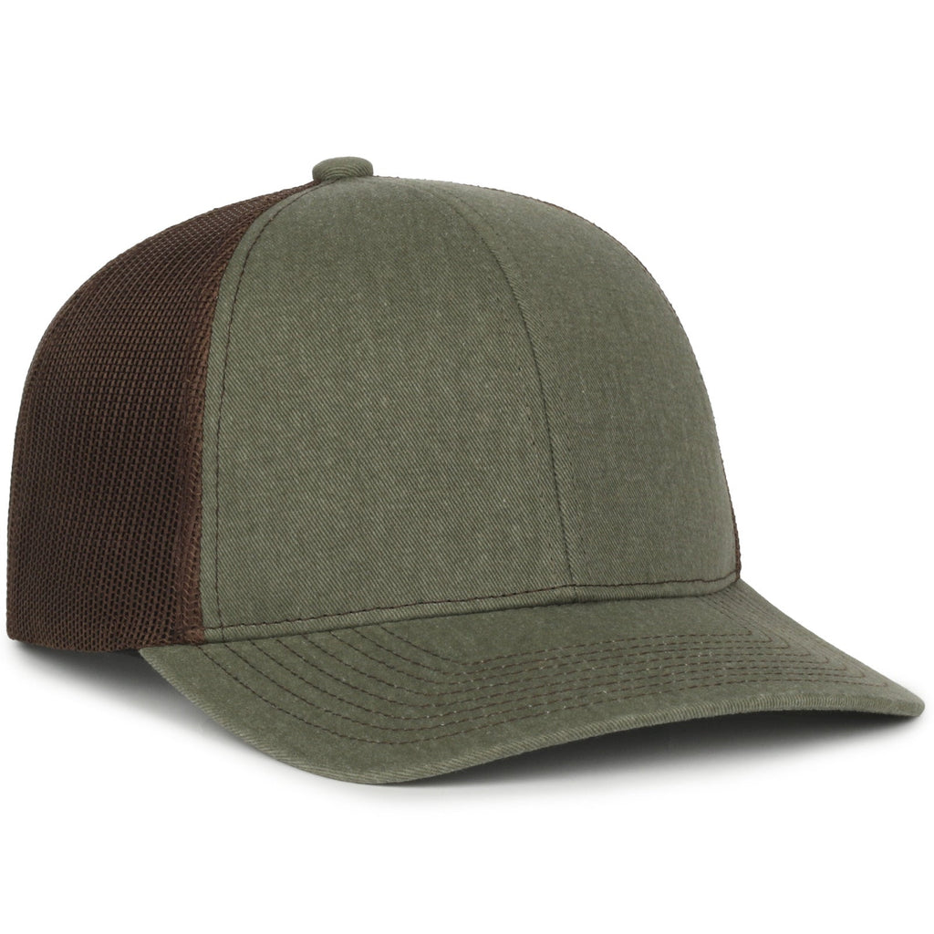 One Size Olive/Brown Outdoor Cap PDT20M 
