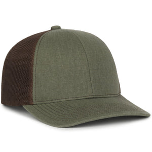 One Size Olive/Brown Outdoor Cap PDT20M 