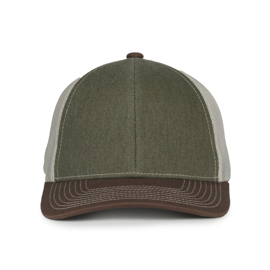 One Size Olive/Putty/Brown Outdoor Cap PDT20M 