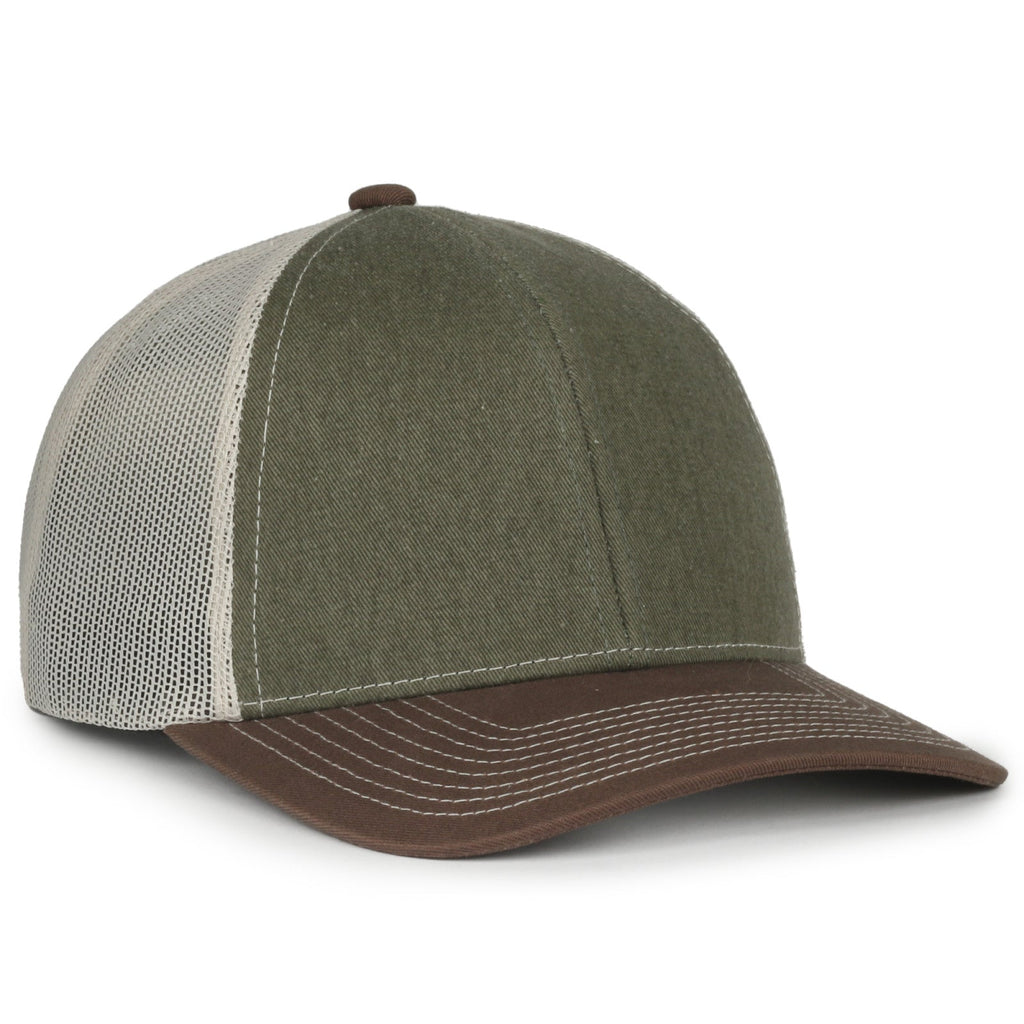 One Size Olive/Putty/Brown Outdoor Cap PDT20M 